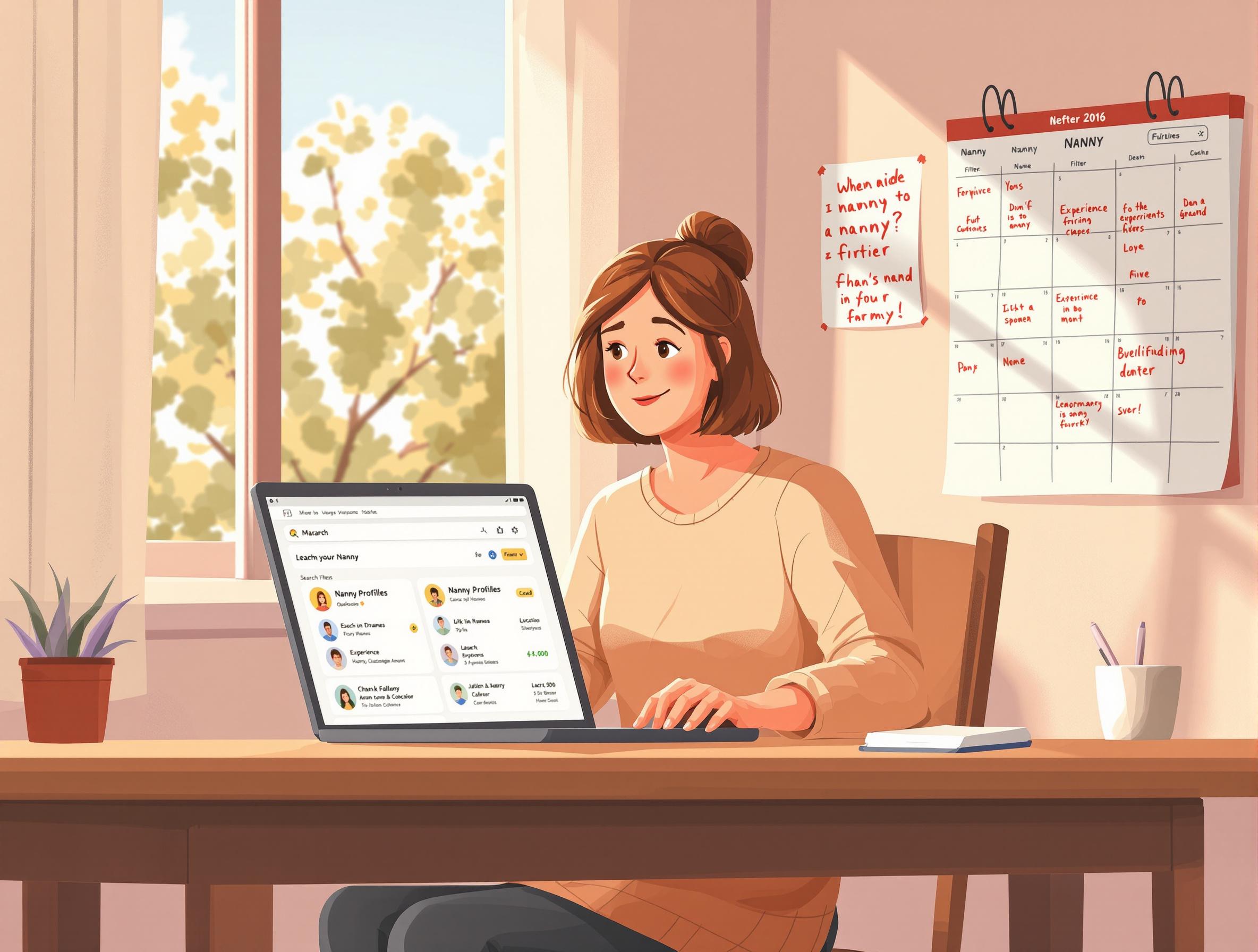 Browse and search for nannies illustration