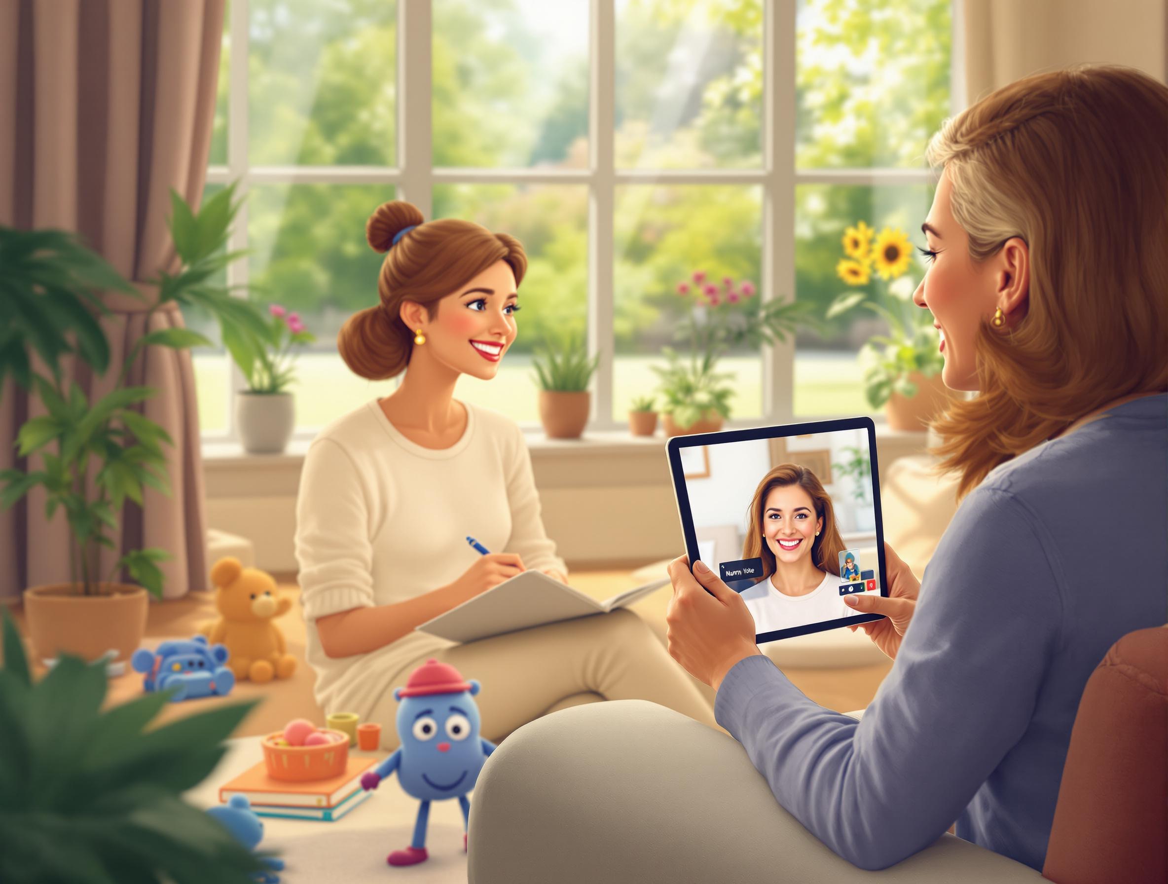 Connect and interview illustration